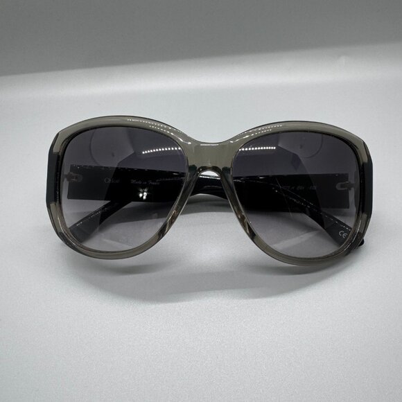 EUC Chloe Sunglasses Women CL2213, In Case, Made In France Brown/Gray/Grey - Picture 3 of 16